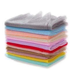 Tela macia de seda brilhante larga de 150cm da malha para o vestido de casamento manicure foto pano de fundo gaze tecido de renda de tule p153 - Image 2
