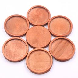 Rodada Lisa Fatia de madeira inacabada, Base inferior, DIY Madeira Artesanato Ornamentos, Escultura Scrapbooking Embellishments, 3 cm, 3,5 cm, 10Pcs - Image 4