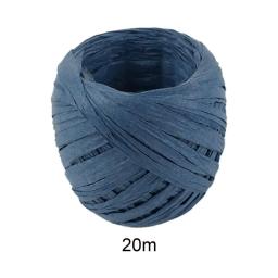 Fita de papel de Raffia, Resistente ao desgaste, Corda de papel multiúso, Envolvimento DIY, Fita de embalagem, 17 cores, 20m/rolo - Image 3