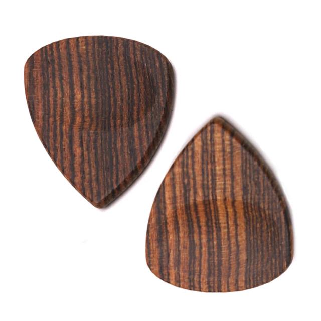 Palheta de Madeira para Guitarra e Ukulele Acústico - Conjunto de 2 Peças em Bocote