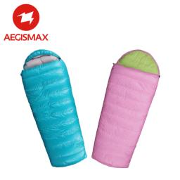 Aegismax saco de dormir infantil, envelope, criança, acampamento, grosso, ganso branco, 95% quente, cheio de, casa, caminhadas ao ar livre, turista - Image 4