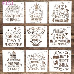 15 cm diy artesanato estêncil de fundo em camadas para pintura de parede scrapbooking carimbo álbum decorativo gravando cartões de papel - Image 3