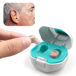 Mini Aparelho Auditivo Digital, USB Recarregável, CIC Invisível, Assistente de Aparelhos Auditivos, Tom Ajustável, Amplificador de Som para Idosos - Image 2