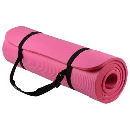 Tapete de ioga espesso extra-grosso, 1cm, almofada para exercícios de pilates, antiderrapante, alta densidade, com 183cm de comprimento, para yoga - Image 5