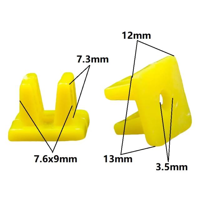 Conjunto de 50 Clips de Fixação Plástica para Carro - Retentores, Porcas e Parafusos Multifuncionais