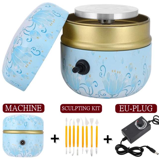 Mini Roda Elétrica de Cerâmica com Kit de Escultura - 1500RPM