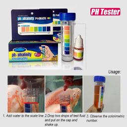 Aquário Fish Tank PH NO2 NO3 Nitrito Cloro Kit Testador Qualidade Água Testador Qualidade Água do Aquário - Image 2