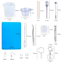 Silicone Casting Resina Jóias Moldes Set, Ferramentas De Resina Epóxi, Chaveiro Moldes para DIY, Pingentes Artesanato Fazendo - Image 2
