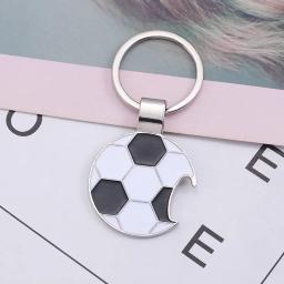 Padrão de futebol chaveiro para homens e mulheres, mini lembrança, moda esportes chaveiro para fãs, enfeite mochila, 1pc - Image 3