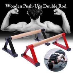 Conjunto de paralelas push-up de madeira, barras paralelas, estiramento Rod duplo, Calisthenics Stand, Anti gravidade, Equipamentos de Fitness, F20 - Image 1