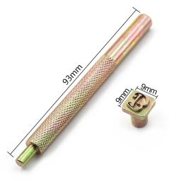 Conjunto de ferramentas para estampagem de couro, 36 cv, inglês, alfanumérico, carimbo de metal, artesanal, ferramentas de couro, faça você mesmo, artesanato, carimbo do alfabeto - Image 5