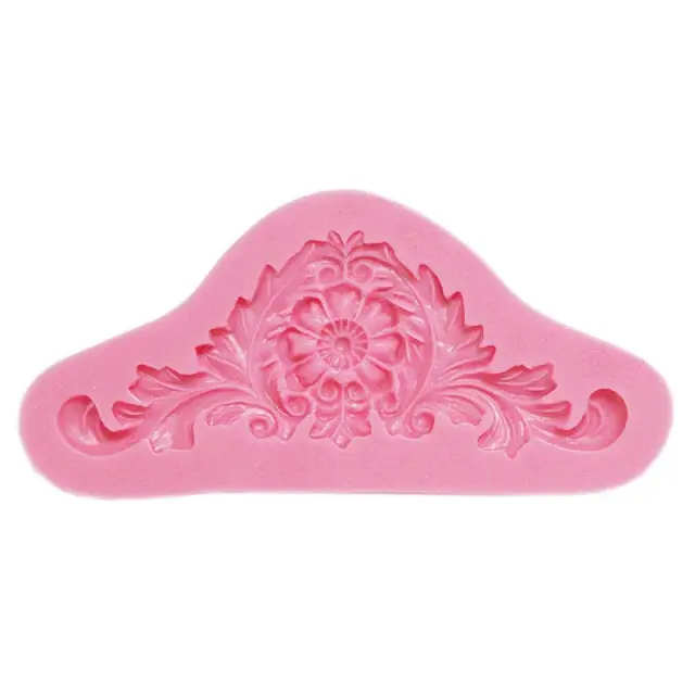 Moldes de Silicone 3D para Artesanato: Borda de Bolo, Molde Barroco, Ferramentas DIY para Decoração e Fondant