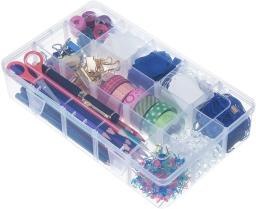 Artesanato Organizador Caixa De Armazenamento para Washi Tape, Arte Suprimentos e Adesivo, 15 compartimentos, transparente - Image 2