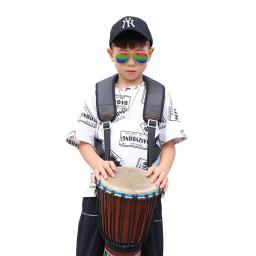 Pulseira djembe de percussão com gancho de troca rápida, cinta de nylon ajustável com enchimento de ombro acessórios de cinto de tambor de mão - Image 5