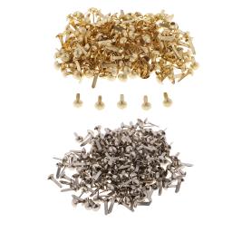 Fixador de papel para scrapbooking, mini pinos decorativos de cabeça redonda com 400 peças, parafusos de metal para artesanato em papel, papelaria e escritório - Image 4