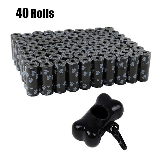 Sacos Ecológicos para Resíduos de Animais de Estimação - 40 Rolos de Saco de Cocô para Uso Interno e Externo com Design Prático