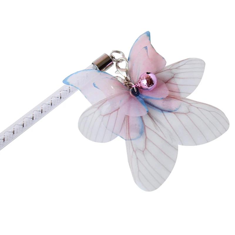 Brinquedo interativo para gatos e gatos, brinquedo para exercício de gatos, com sino borboleta, suprimentos para animais de estimação - Image 1