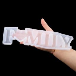 Silicone Letras De Resina Epóxi Molde, Moldes De Fundição, Decoração Para Casa, Artesanato DIY, Jóias Que Faz Ferramenta - Image 4