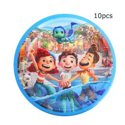 Disney-Luca Descartável Party Tableware Set para Crianças, Cartoon Anime Tema, Decorações De Festa, Brinquedos, Baby Shower, Aniversário Suprimentos - Image 3