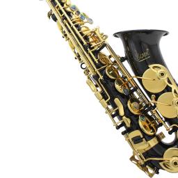 Saxofone Alto com Case, Eb, E Flat, Latão, Lacado, Dourado, Sax Preto, Luvas, Pano de Limpeza, Sopros, Acessórios para Instrumentos Musicais - Image 4
