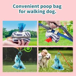 Benepaw sacos de cocô de cachorro biodegradável mão livre clipe eco-friendly à prova de vazamento forte saco de lixo para animais de estimação fácil de rasgar 120/270 peças - Image 3