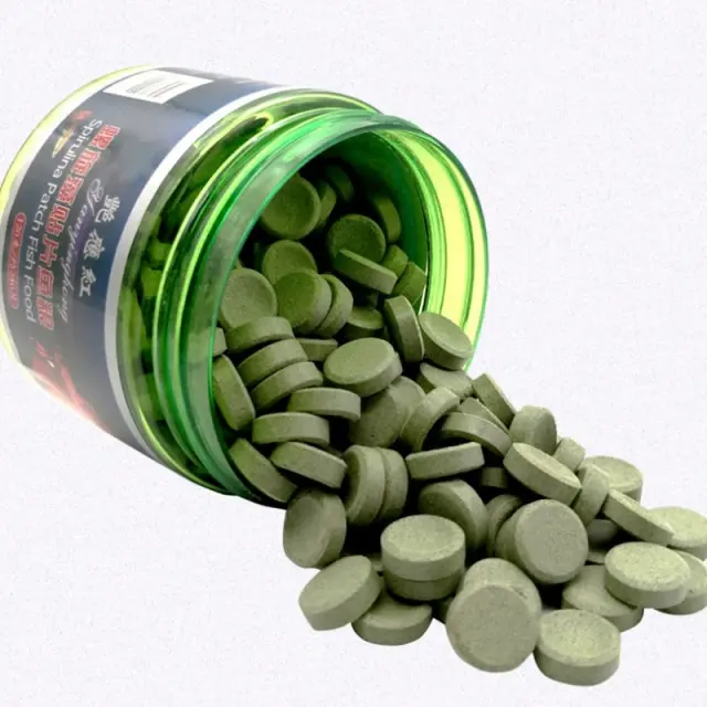Comida para Peixes Tropical - Bolachas de Spirulina e Algas em Comprimidos para Aquário - 90g/155g Deliciosa e Nutritiva
