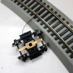 Trem Ferroviário Bogie Montagem DIY Chassis, Acessórios Integrados, Metal e Brinquedos De Plástico, Modelo Refit Acessórios, HO Escala, 1:87 - Image 6