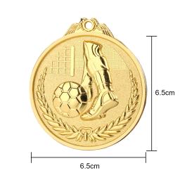 Ouro prata bronze medalhas escola esportes futebol vôlei competição jogos prêmio troféu medalha comemorativa futebol troféus - Image 6