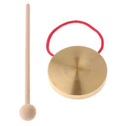 Címbalos de cobre de mão de 21cm com vara de madeira, ritmo e percussão, música chinesa tradicional - Image 2