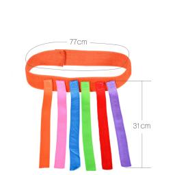 Crianças ao ar livre engraçado jogo captura cauda equipamentos de treinamento brinquedos para crianças adulto jardim de infância meninos meninas de trabalho em equipe jogo esporte brinquedo - Image 6