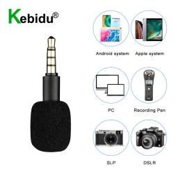 Kebidu-Microfone Em Linha Pequeno, Portátil, Mini, Omni-Direcional, Placa de Som, Gravador, Celular, Smartphone, Android Phone, 3,5mm - Image 2