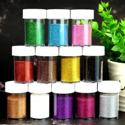 Brilhante Prego Glitter Pó, Flocos de Pigmento Poeira, 3D Decorações Artes e Artesanato, Lip Gloss, Ferramenta DIY, Nail Art, Sparkles, Pigmento - Image 1