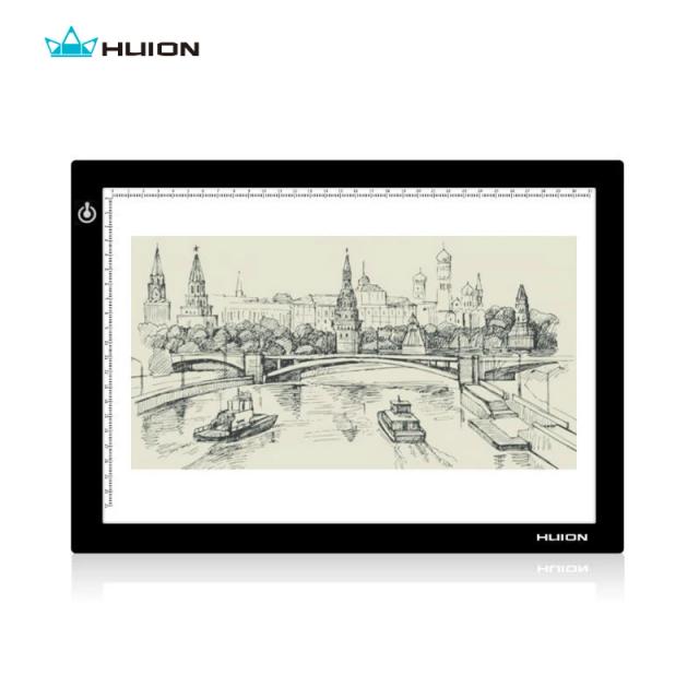 Caixa de Luz LED Huion L4S 17.7" - Almofada Ultra Fina para Animação Profissional e Desenho Rastreado