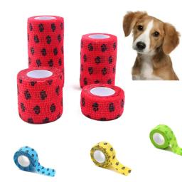 Bandagem médica para primeiros socorros, animal de estimação, bandagem elástica, adesivo, fita respirável de proteção do pé, fornecimento de cachorro - Image 1
