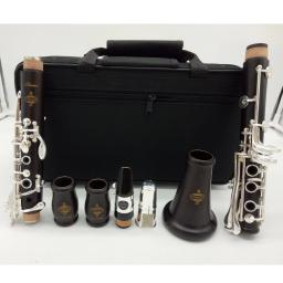 Clarinete Ebony Blackwood com palhetas bocal, clarinetes profissionais Bb, 17 chaves baquelite, instrumentos musicais, DIY, frete grátis - Image 1