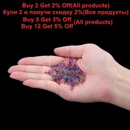 Mini Bolha Bola Beads para DIY Nail Art Decor, Pequeno Grânulo De Vidro, Resina De Enchimento Para Molde De Silicone, Enchimento Epóxi UV, 10g, 20g, 0.4-3mm - Image 2
