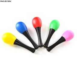Areia de plástico martelo maraca chocalho agitador crianças instrumentos musicais bebê som música brinquedo-cor aleatória - Image 3