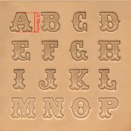 Bestnule conjunto alfabeto de couro arte artesanato letras carimbo artesanal durável portátil metal diy ferramentas (19mm) - Image 2