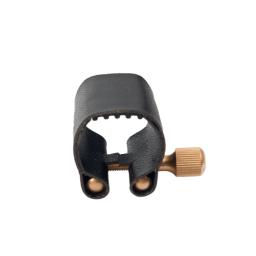 Prendedor de ligadura de couro dos acessórios do saxofone de soprano sax com tampão plástico - Image 2