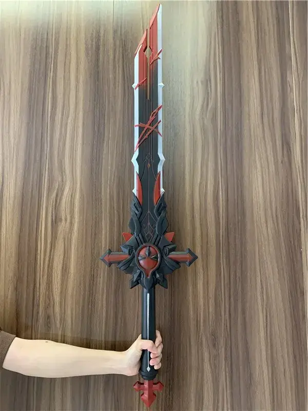 Cosplay de Espada do Lobo de Diluc em Genshin Impact: Acessórios de Arma em PU para Segurança e Estilo