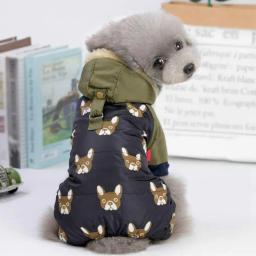 Dog Coat Jacket Roupas Cachorro Quente Cachorro Impermeável Com Capuz Pet Vestuário Chihuahua French Bulldog Clothes - Image 1