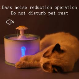 Kimps-Automatic Pet Water Dispenser, Cat Bebedouro, Filtros de Carvão Ativado, LED Alimentador Container, Interface USB, 2.4L - Image 3