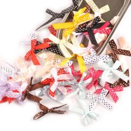 Laço colorido com estampa de bolinhas, 50 peças, decoração para natal, árvore, faça você mesmo, festa, casamento, aniversário, arco, decoração de presente c2397 - Image 6