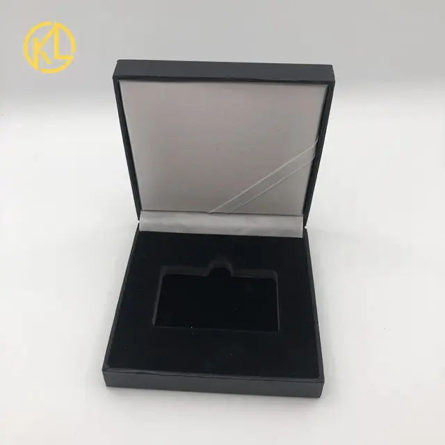 Caixa Luxuosa de Exibição Preta para Moedas de 38mm - Ideal para Colecionadores e Presentes