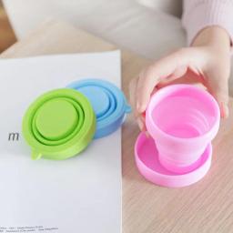 Aço inoxidável Silicone Copos Dobráveis Retráteis, Copos de Café Dobráveis Telescópicos, Copa de Água Esporte ao ar livre, Travel Cup, 170ml - Image 3