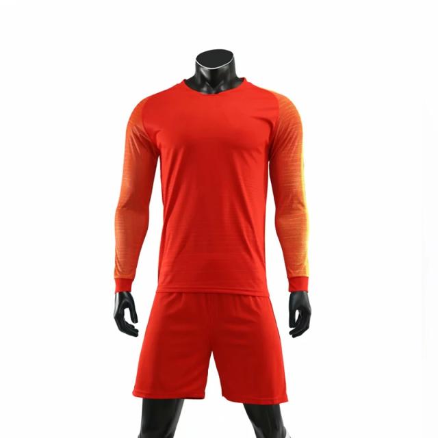 Uniforme de Treino Masculino de Futebol Manga Comprida para Crianças com Secagem Rápida - Camisa e Calções Profissionais Personalizados