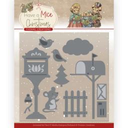 Piggy craft corte de metal morre molde natal mouse série scrapbook papel ofício faca molde lâmina punch stencils dados - Image 3