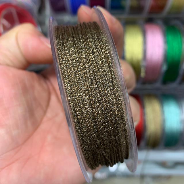 Fio de Nylon Colorido 1mm para DIY: Ideal para Nó Chinês, Macramé, Pulseiras Trançadas e Borlas - 10m por Rolo