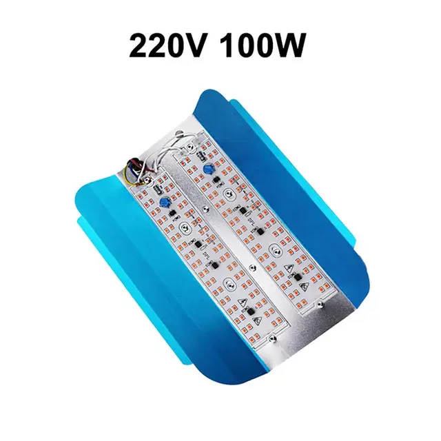 Iluminação Completa para Cultivo de Plantas: Lâmpada LED Grow Light 100W para Barraca de Interior e Semeadura