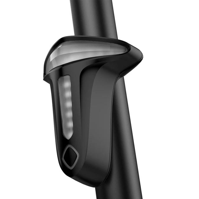 Luz de Cauda LED para Bicicleta NEWBOLER com Sensor de Freio e Parada Automática, Carregamento USB e Design Estrela